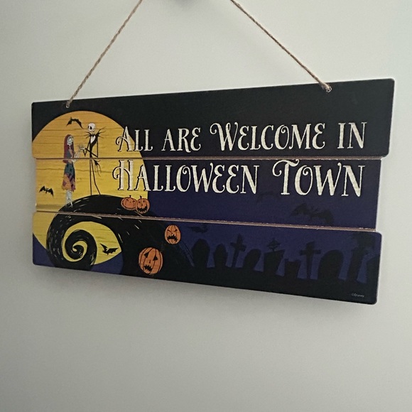 Nightmare Before Christmas Halloween Door Sign - Picture 3 of 3